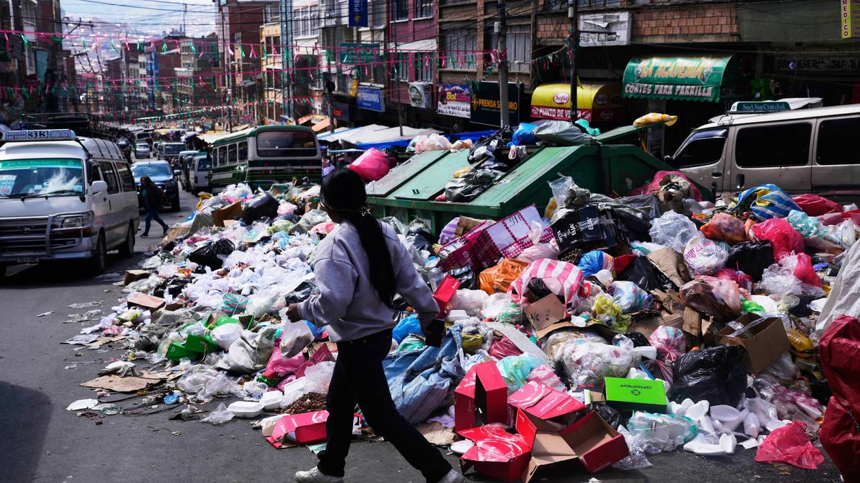 BOLIVIA-PARO BASURA