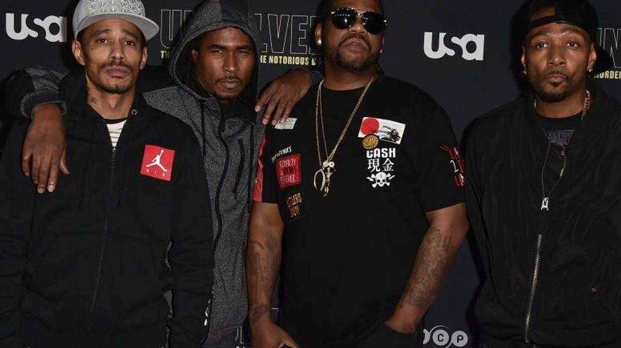 Bone Thugs-N-Harmony attends the premiere of USA Network's "Unsolved: The Murders of Tupac and The Notorious B.I.G. at Avalon on February 22, 2018