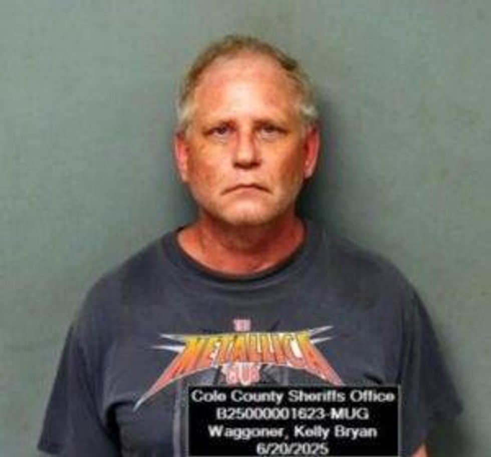 Booking photo at the Cole County Sheriff