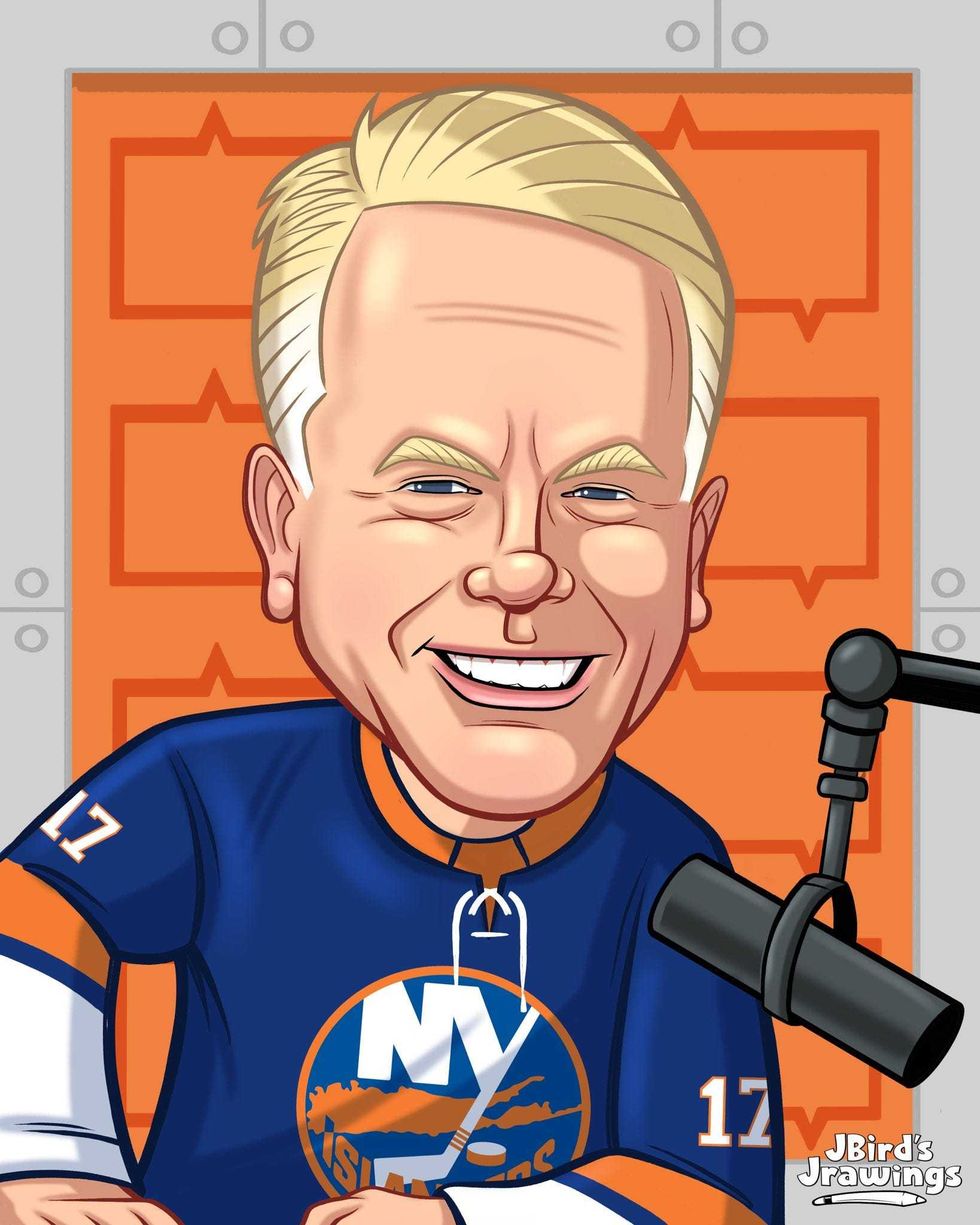 Boomer Esiasion in a Matty Marts jersey