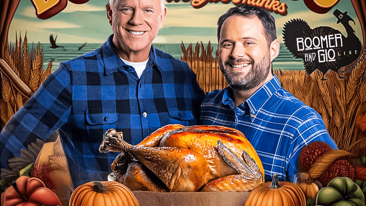 Boomer & Gio We Give Thanks logo