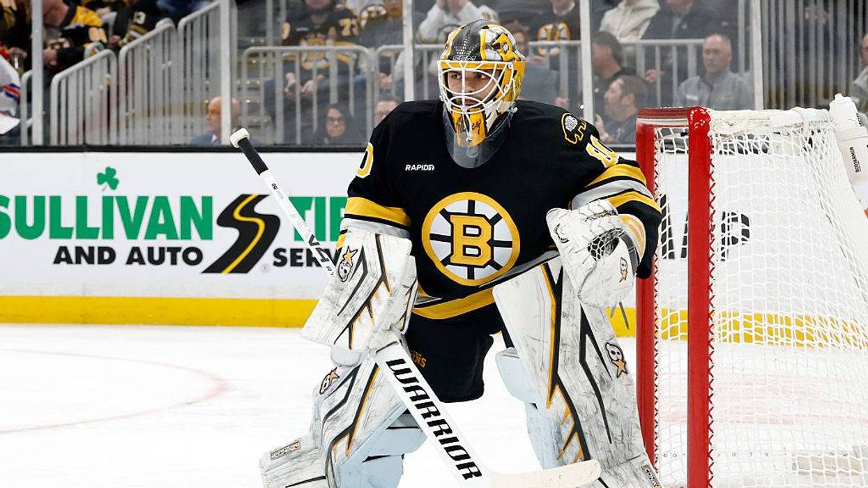 Boston Bruins goalie Michael DiPietro