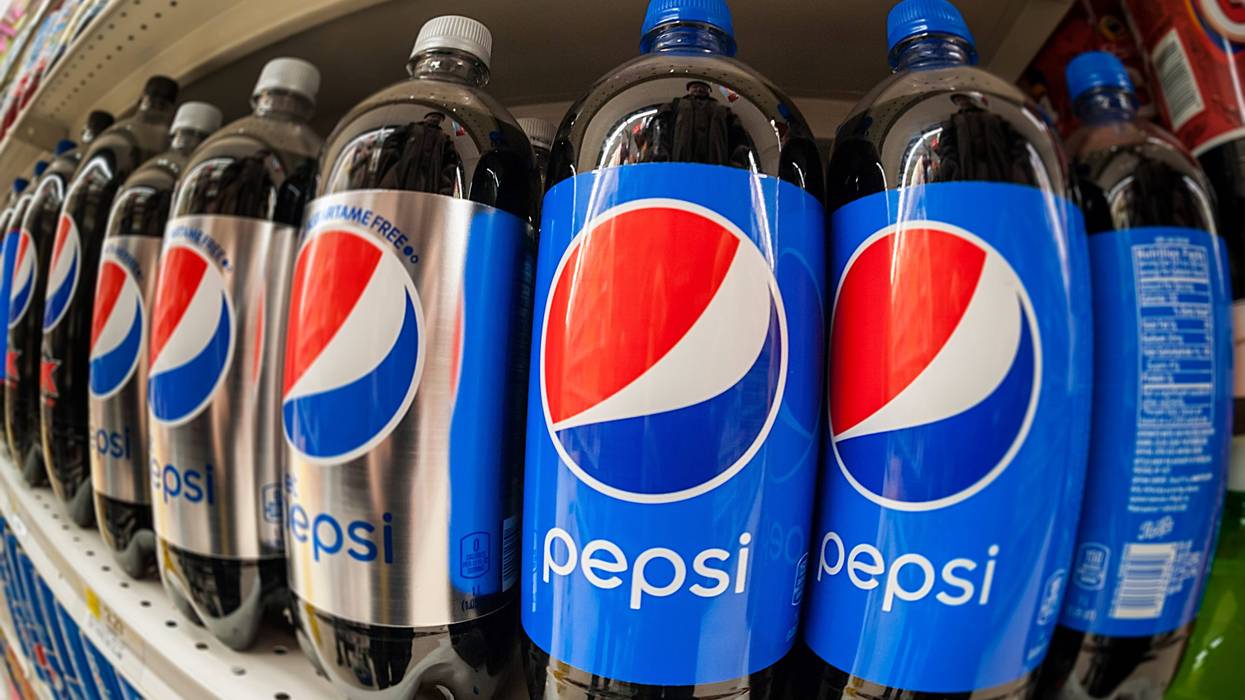 Bottles of Pepsi