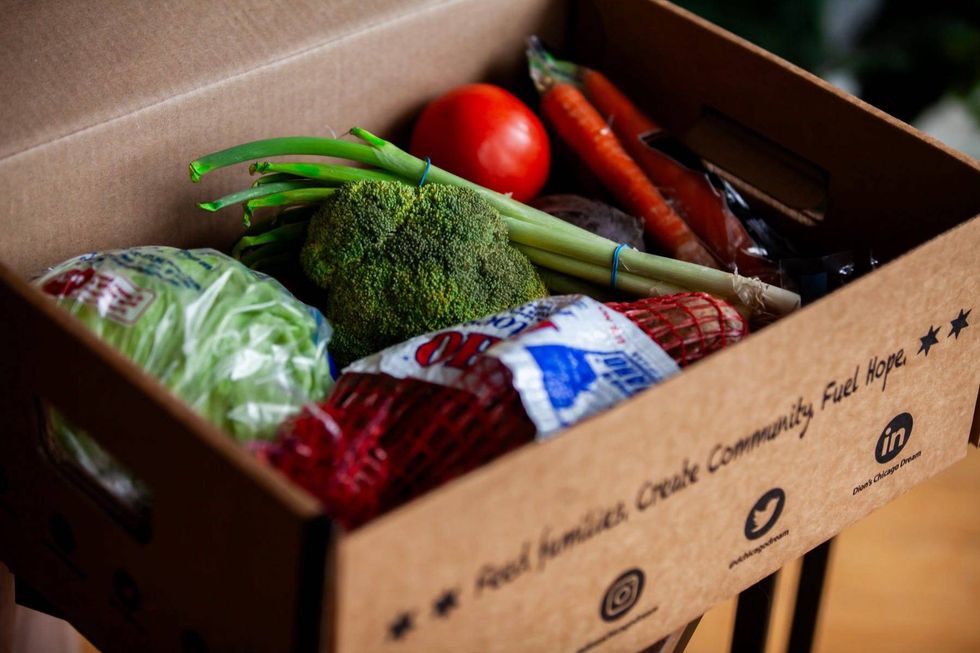 box of produce