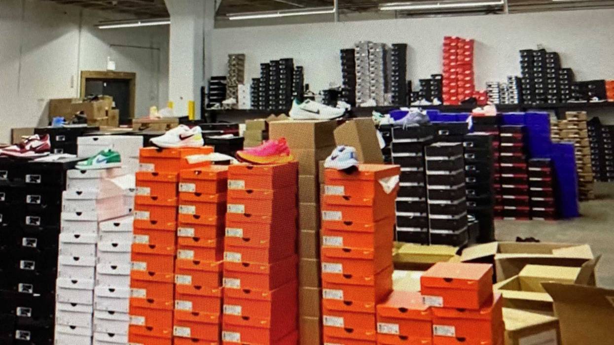 boxes of shoes