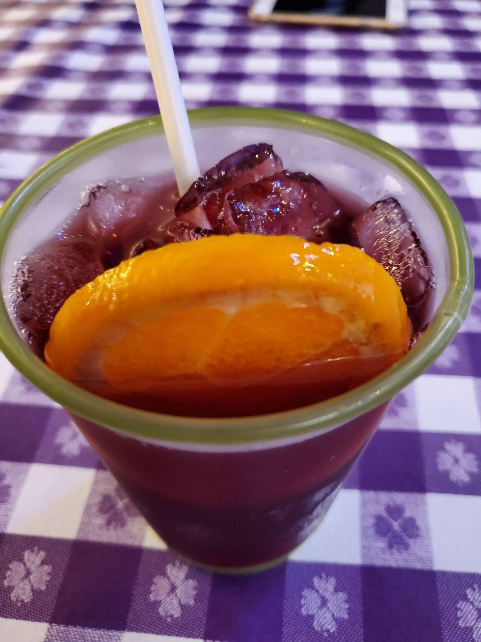 Boysenberry sangria at Knotts Berry Farm