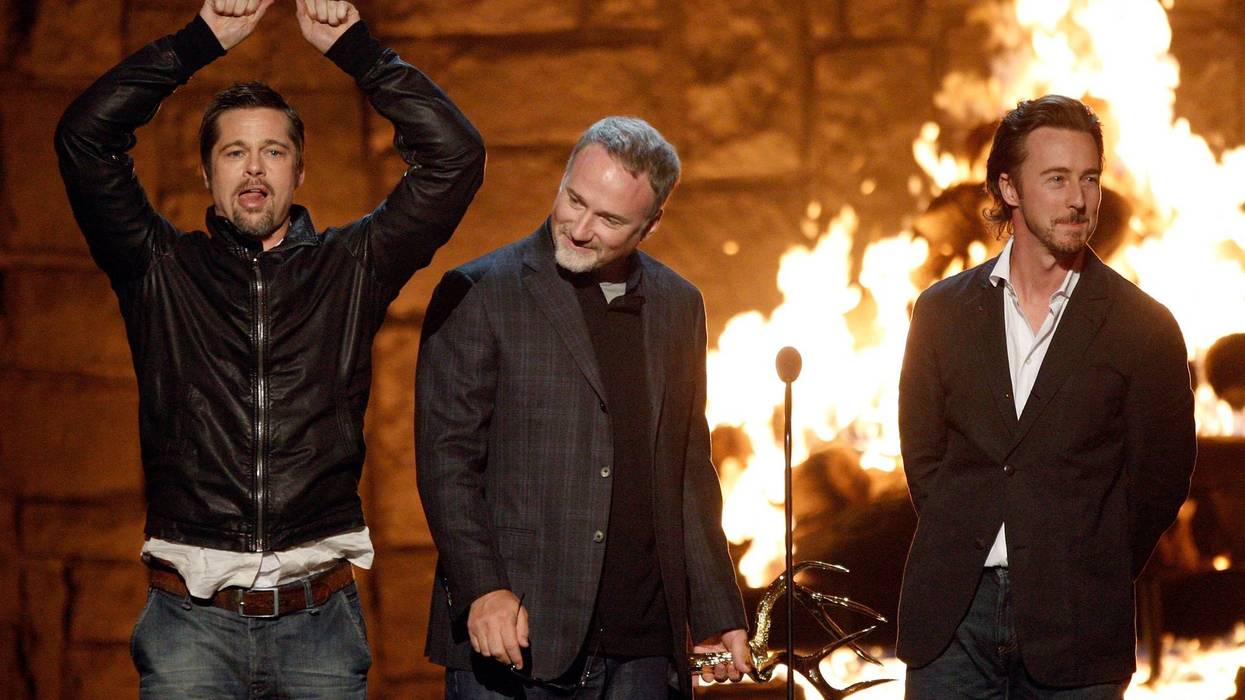 brad pitt, david fincher and edward norton