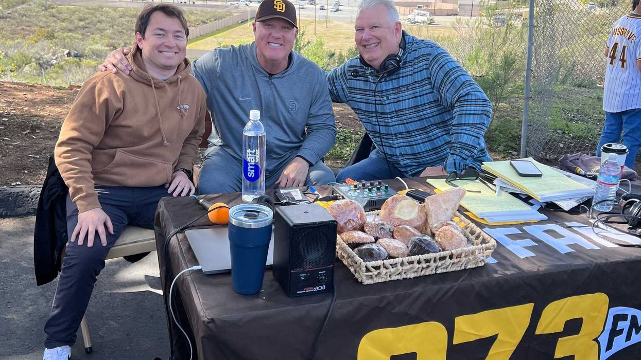 Braden Surprenant, Mark Grant and John Kentera at Caffe Adesso