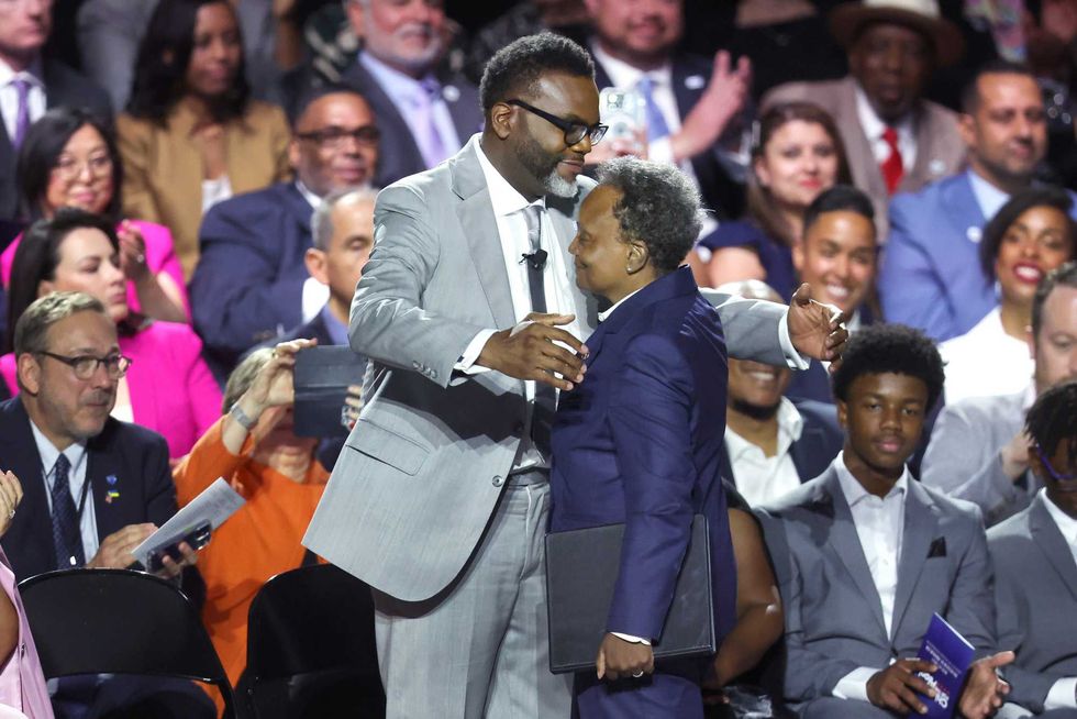 Brandon Johnson, Lori Lightfoot