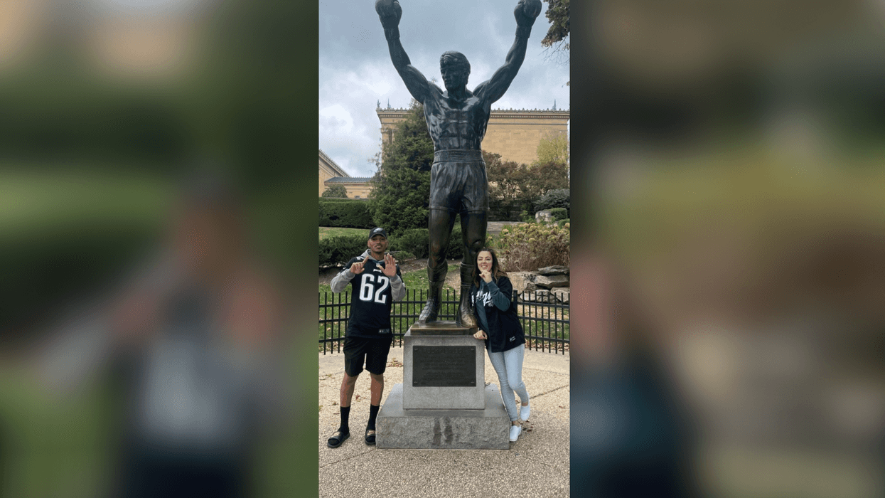 Brandon Winston and his wife, Nicola.