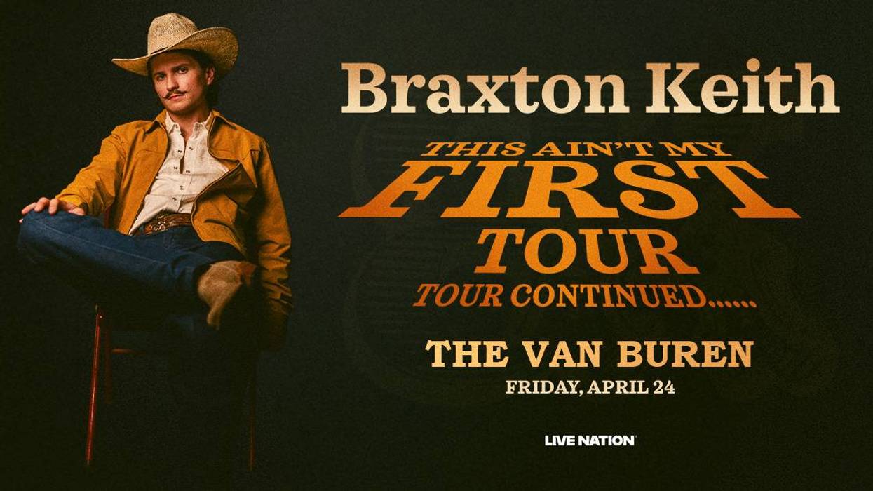 Braxton Keith "This Ain't My First Tour" concert poster at The Van Buren, April 24.