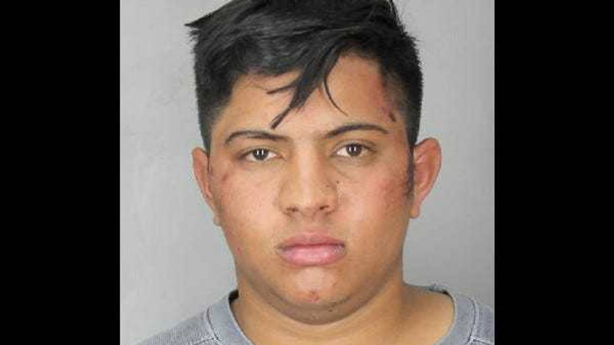 Brayan Galiono Hernandez, 19, is charged for a crime spree that began with him allegedly stealing a Mercedes-Benz in Hicksville on Friday night.