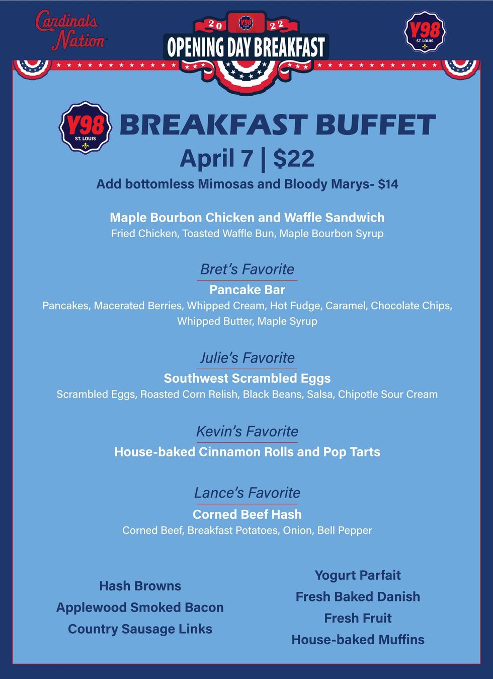 Breakfast Buffet Menu