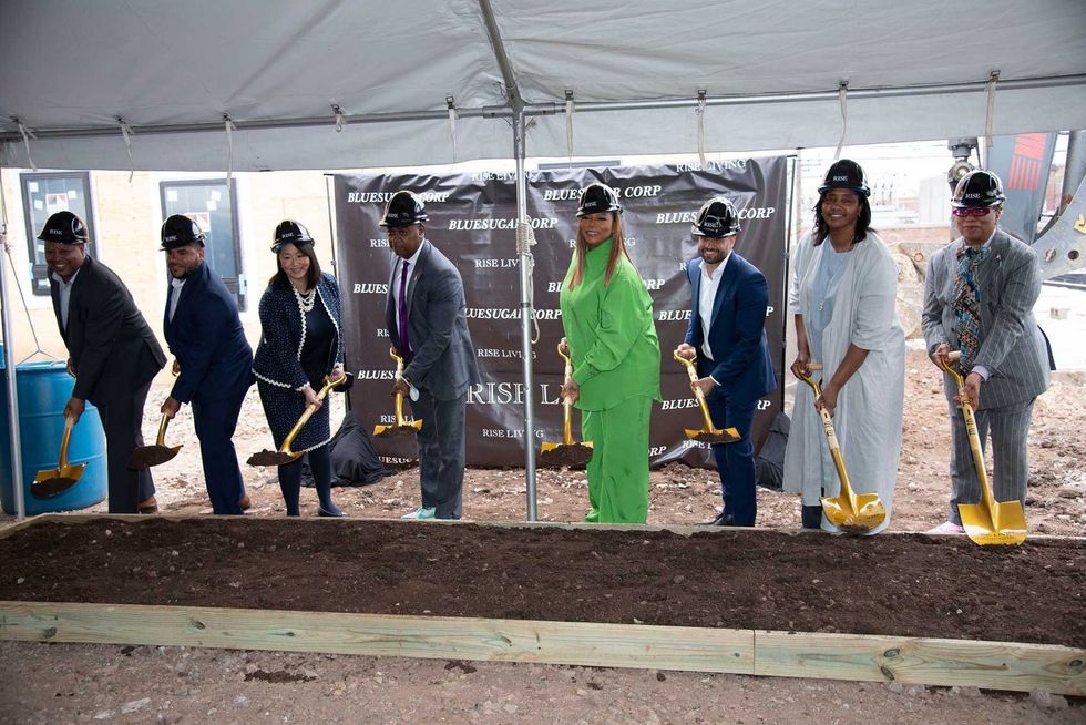 breaking ground