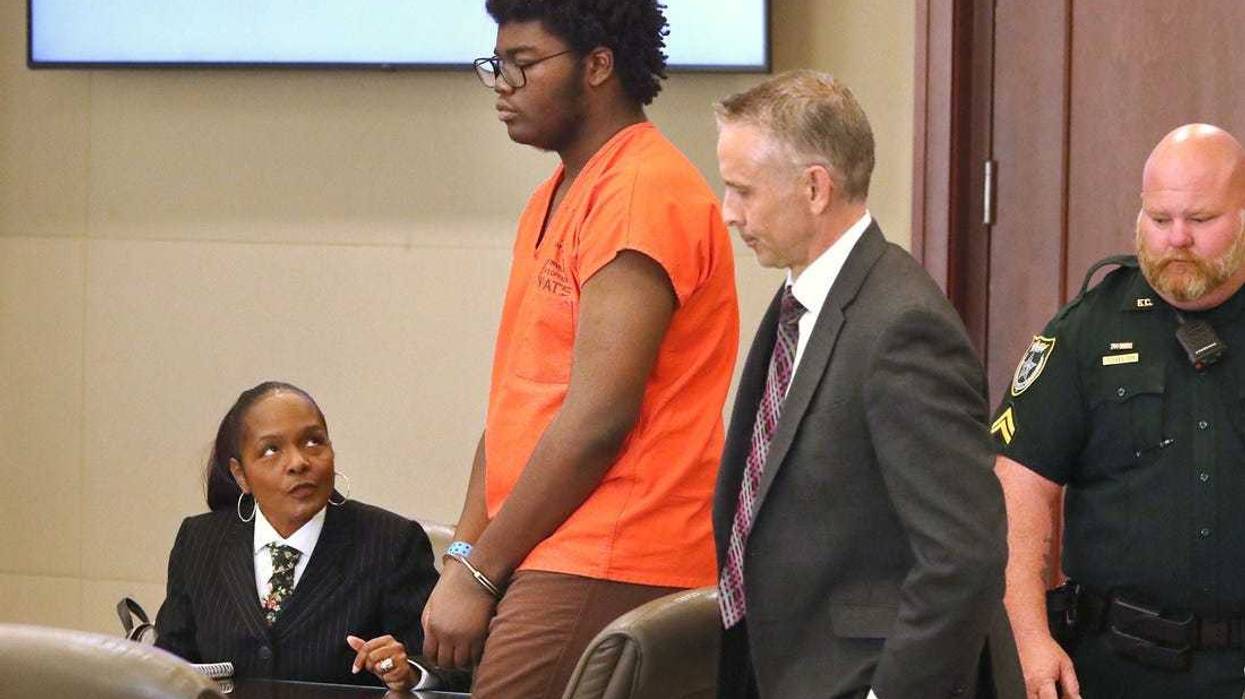 Brendan Depa with his attorneys, Thursday March 9, 2023 during a hearing.