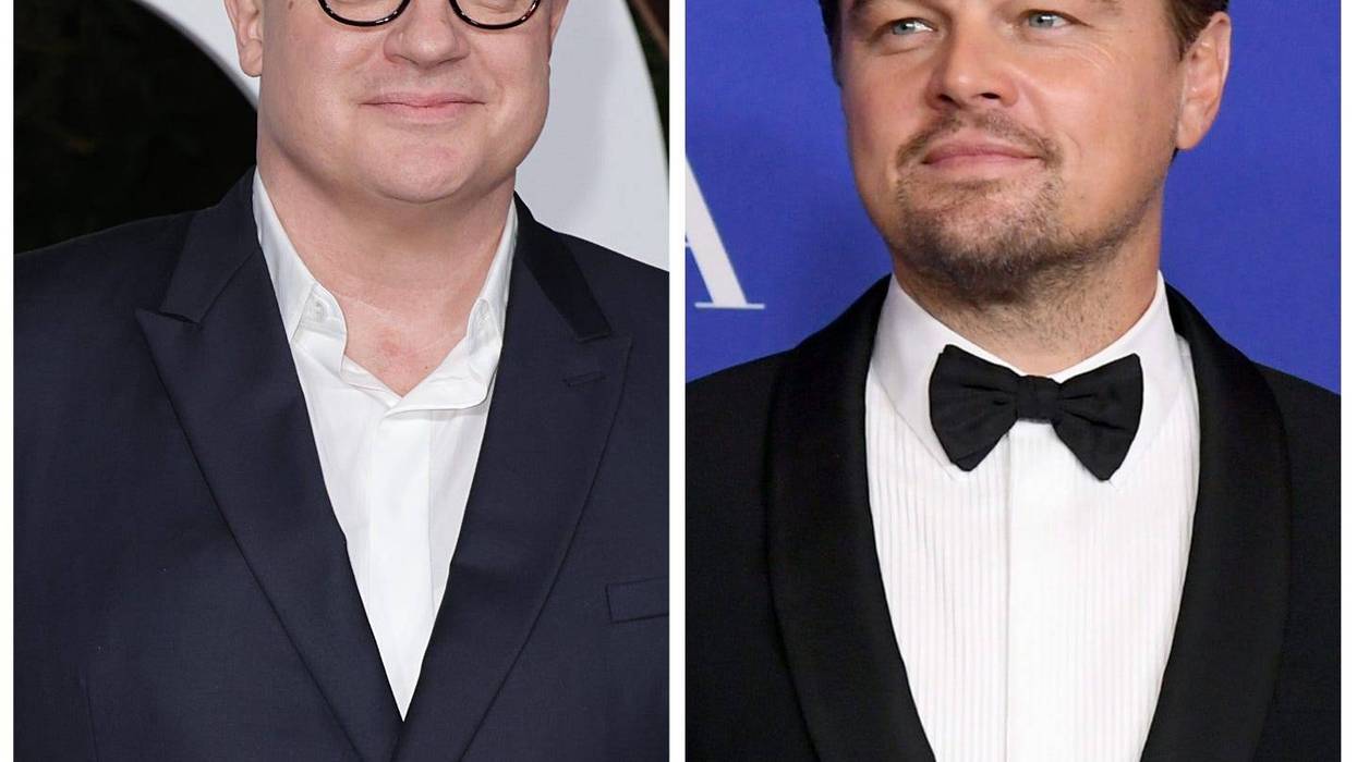 Brendan Fraser and Leonardo DiCaprio