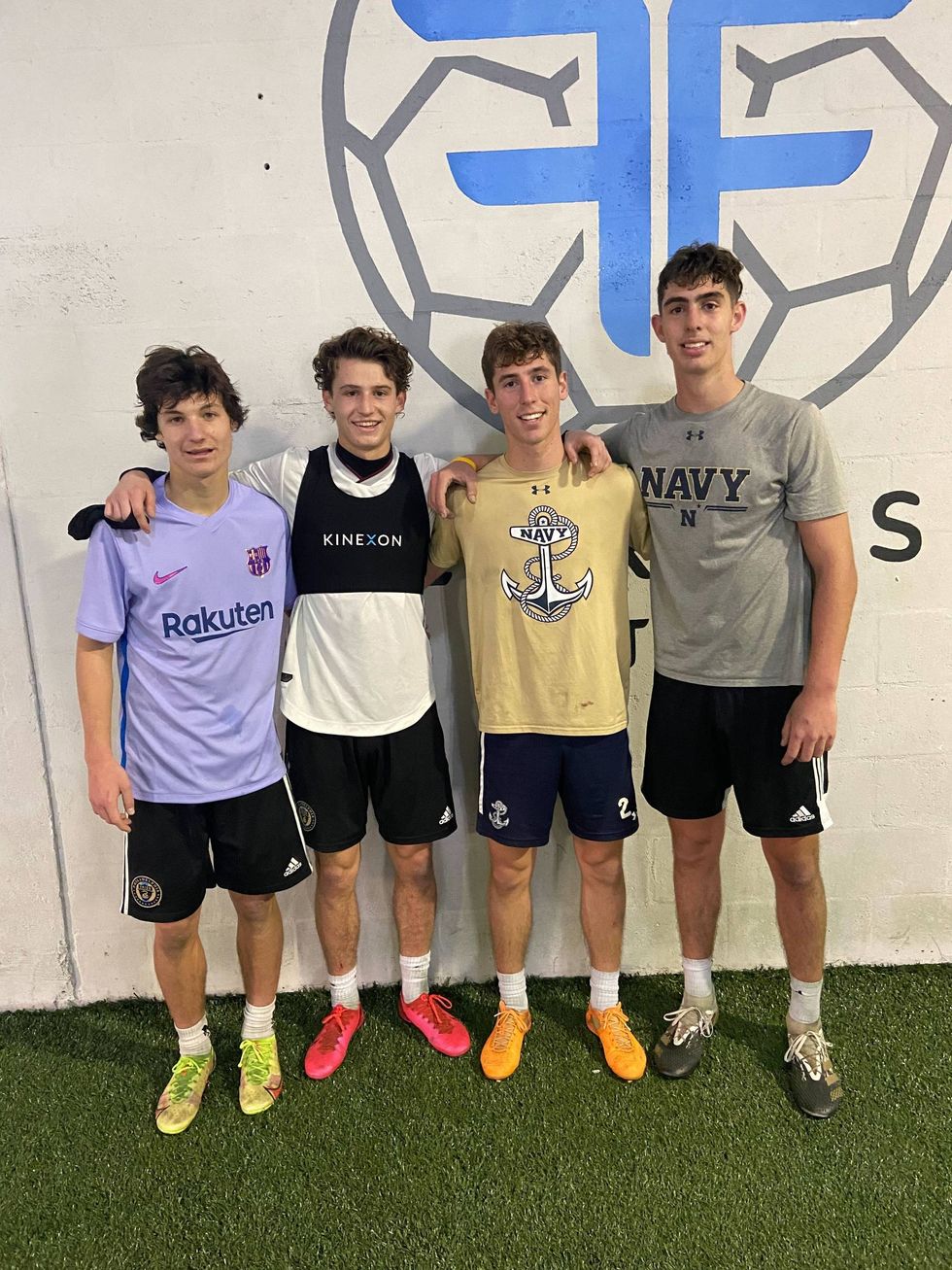 Brenden Aaronson and his friends