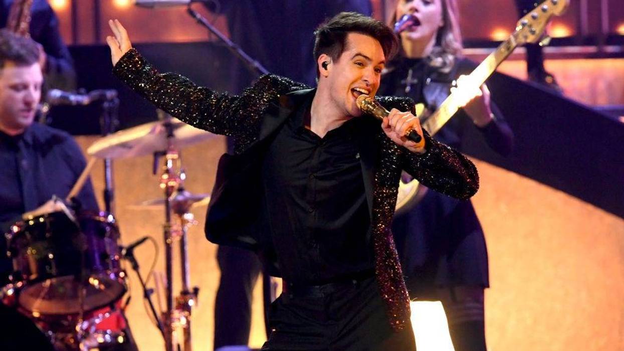 Brendon Urie of Panic! at the Disco performs onstage during the 2019 Billboard Music Awards at MGM Grand Garden Arena on May 01, 2019 in Las Vegas, Nevada