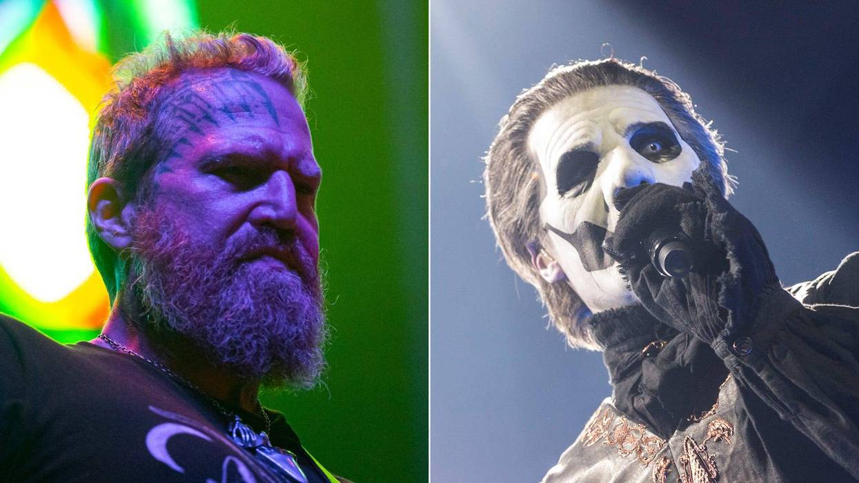 Brent Hinds of Mastodon, Tobias Forge of Ghost