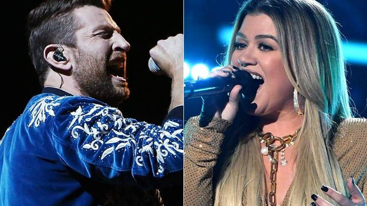 Brett Eldredge and Kelly Clarkson