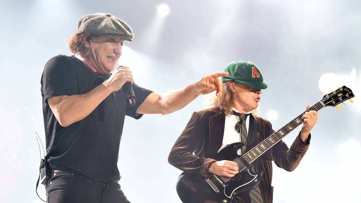 Brian Johnson and Angus Young of AC/DC