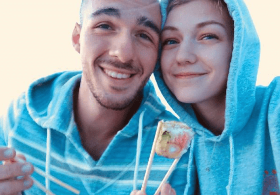 Brian Laundrie and Gabby Petito in a photo she posted to Instagram.