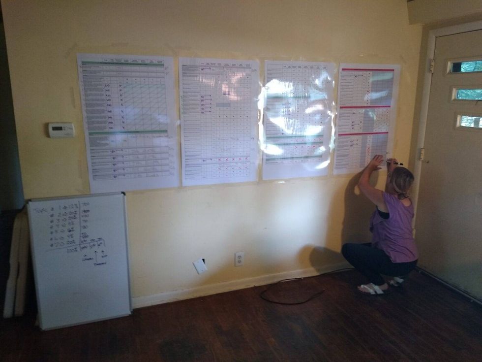 Brianne Brown, director of compliance for Red Tractor Cultivation LLC, updated the progress on completing their marijuana license applications in 2019. The group worked around the clock in the final weeks to complete them, company shareholders said.