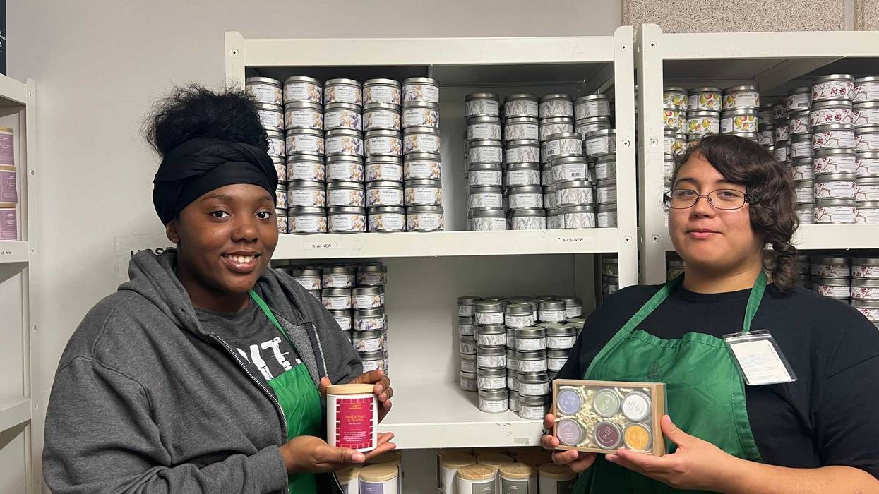 Bright Endeavors employs moms ages 24 where they receive classroom training and hands-on experience manufacturing and shipping candles and other home fragrance items. The program is one of many under West Side nonprofit New Moms.