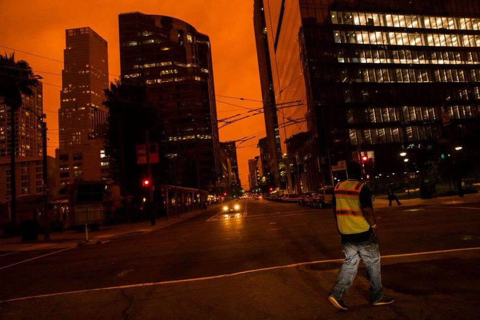 Bright orange haze covered the skies on Sept. 9, 2020, in the Bay Area.