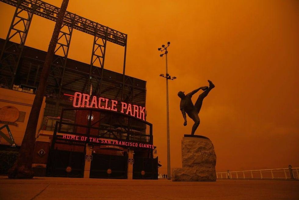 Bright orange haze covered the skies on Sept. 9, 2020, in the Bay Area.