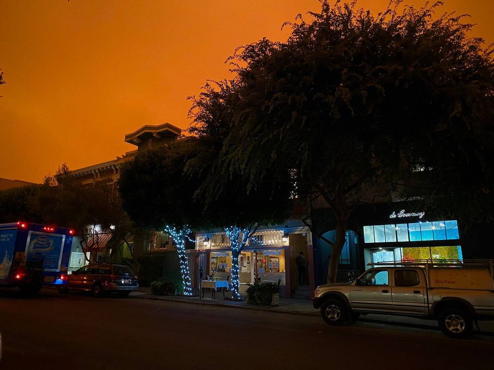 Bright orange haze covered the skies on Sept. 9, 2020, in the Bay Area.