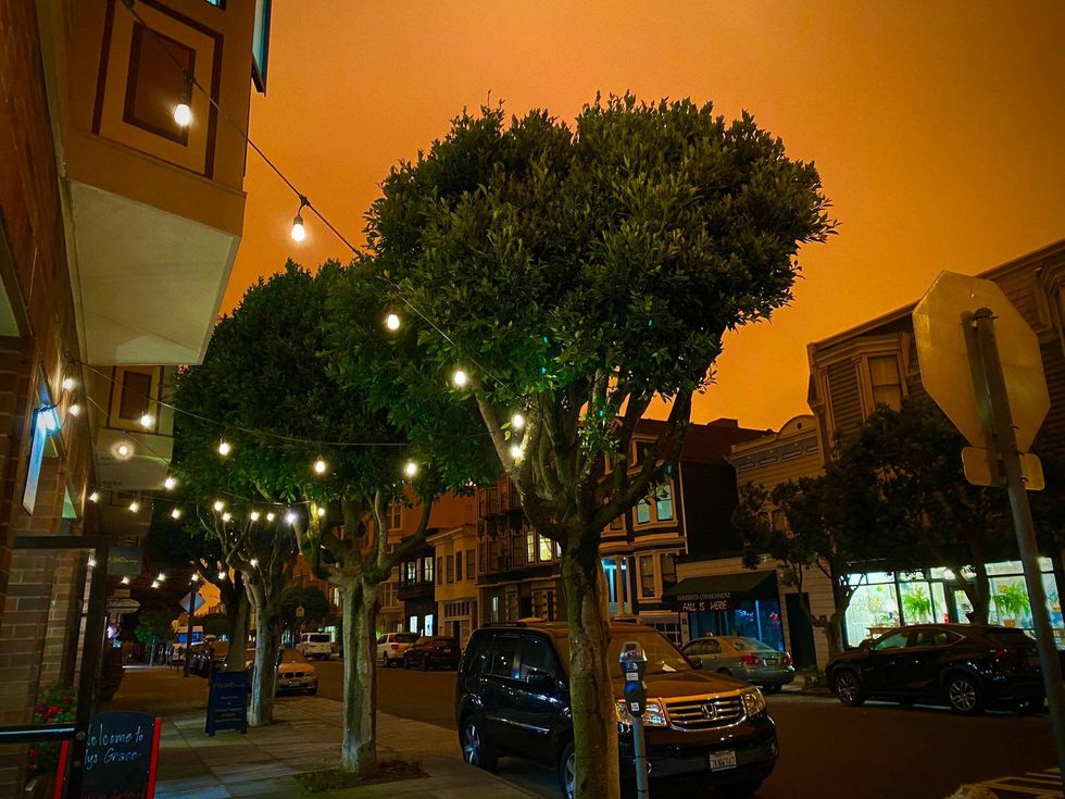 Bright orange haze covered the skies on Sept. 9, 2020, in the Bay Area.