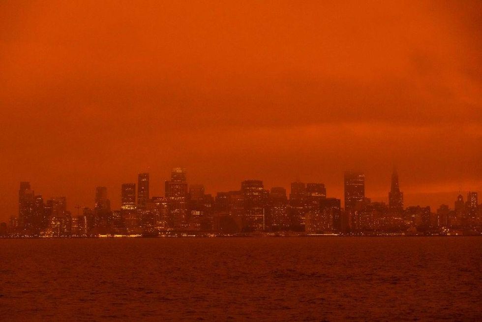 Bright orange haze covered the skies on Sept. 9, 2020, in the Bay Area.