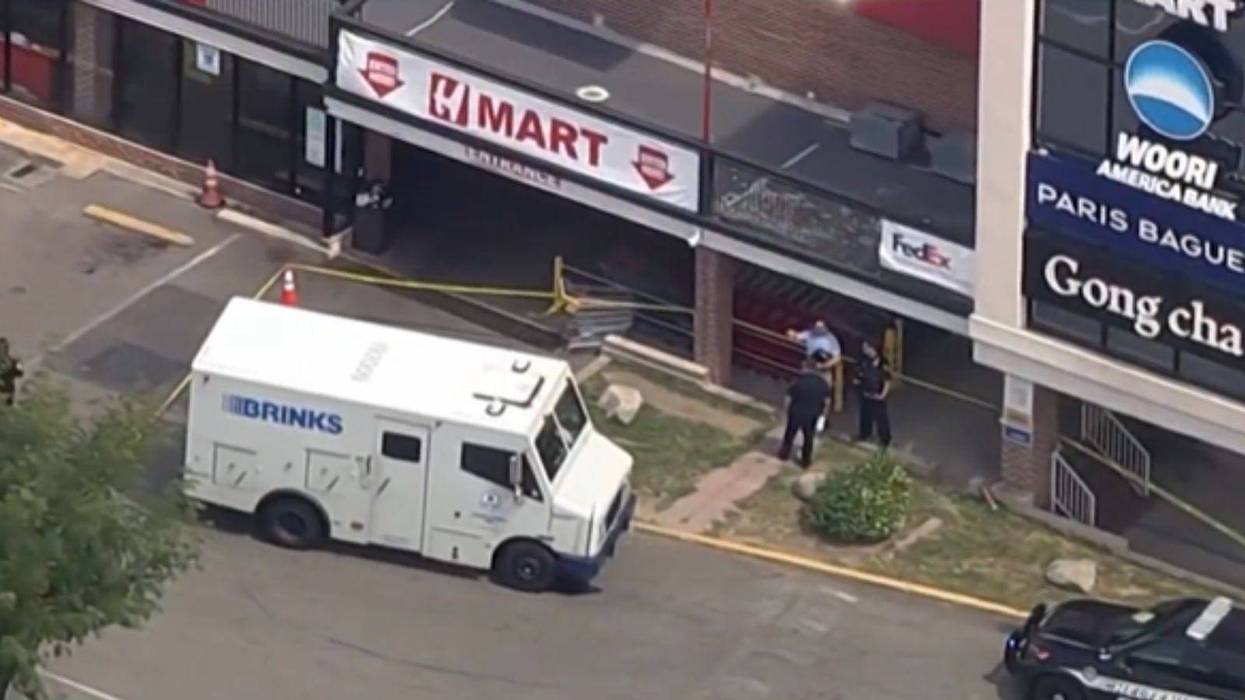 Brinks truck robbery at HMart