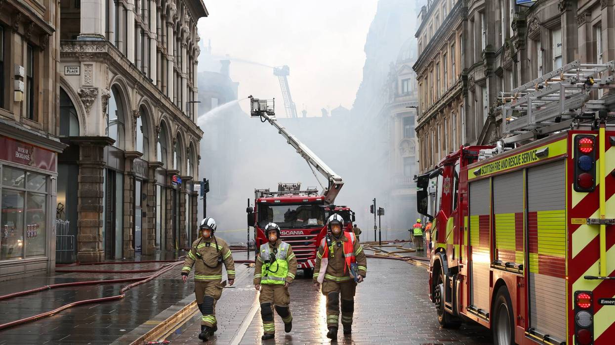 Britain Glasgow Fire
