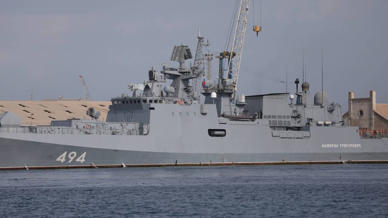 Britain Russian Warship