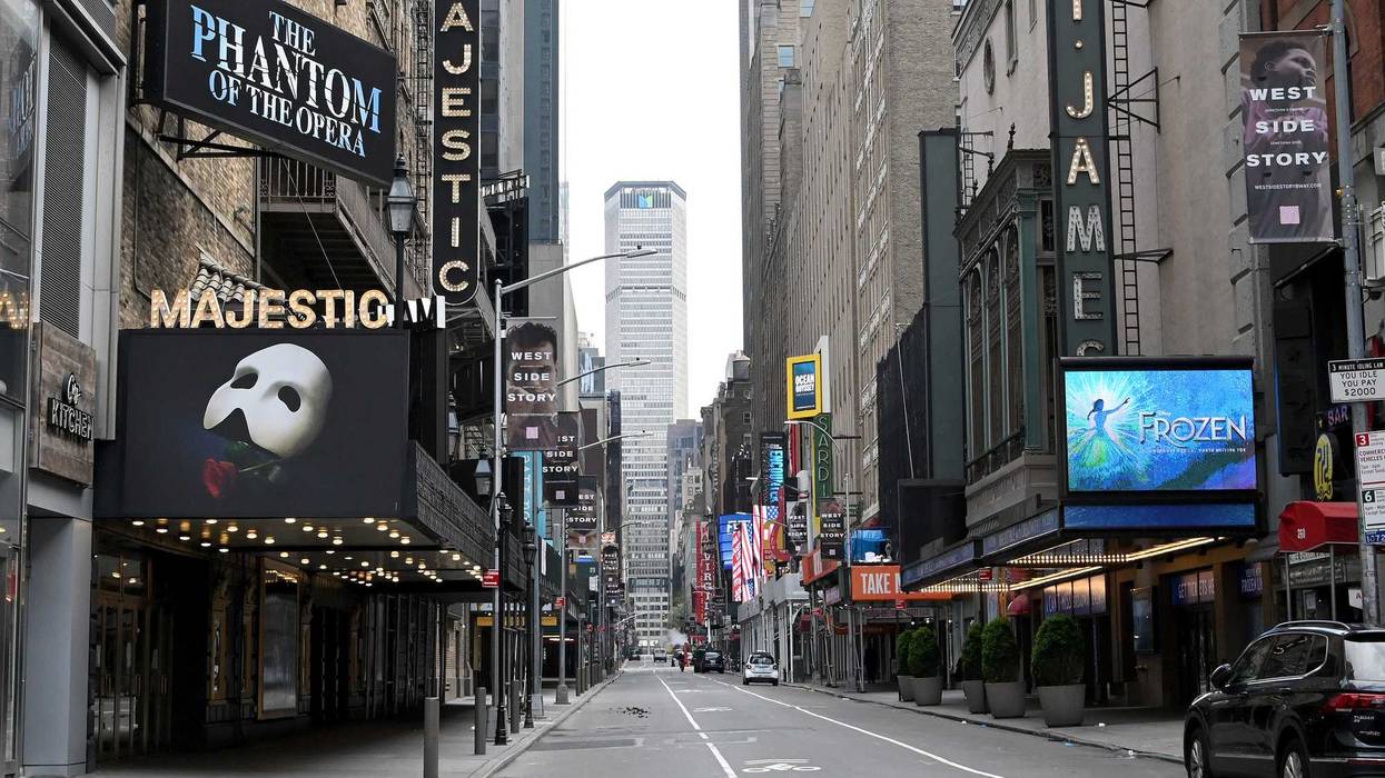 Broadway during the shutdown