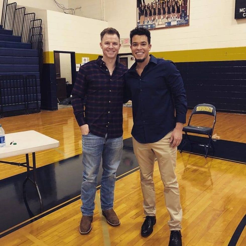 Brock Holt and friend