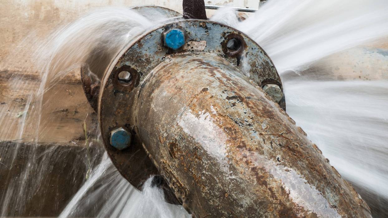Broken water main