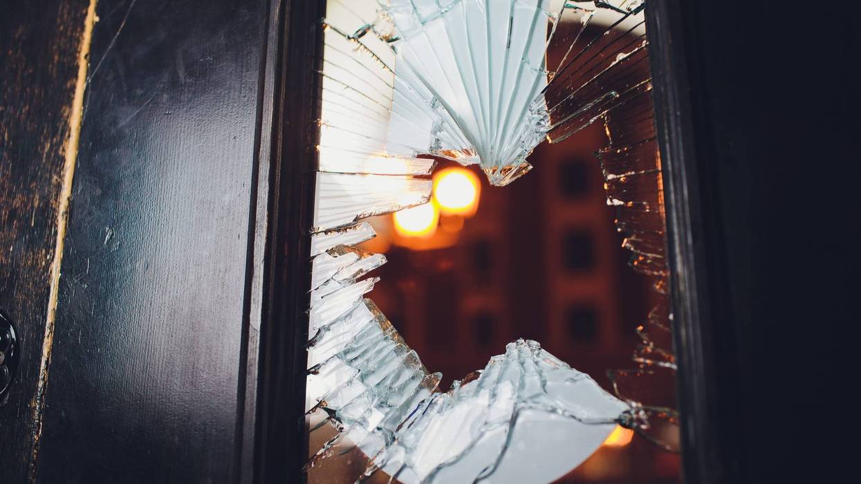 Broken window