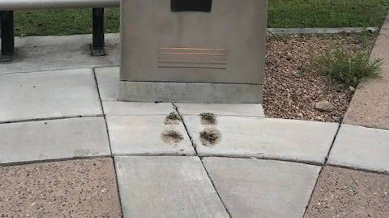 Bronze shoes New Mexico War Memorial
