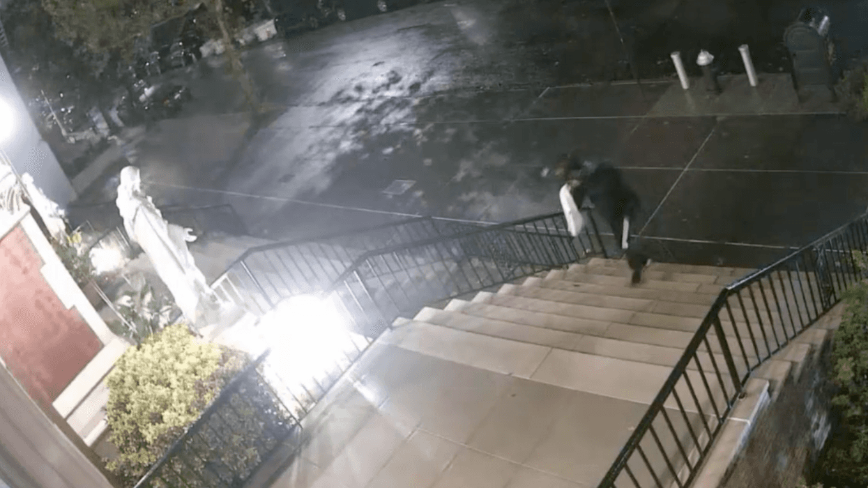 Brooklyn church vandal who smashed light into street sought by police