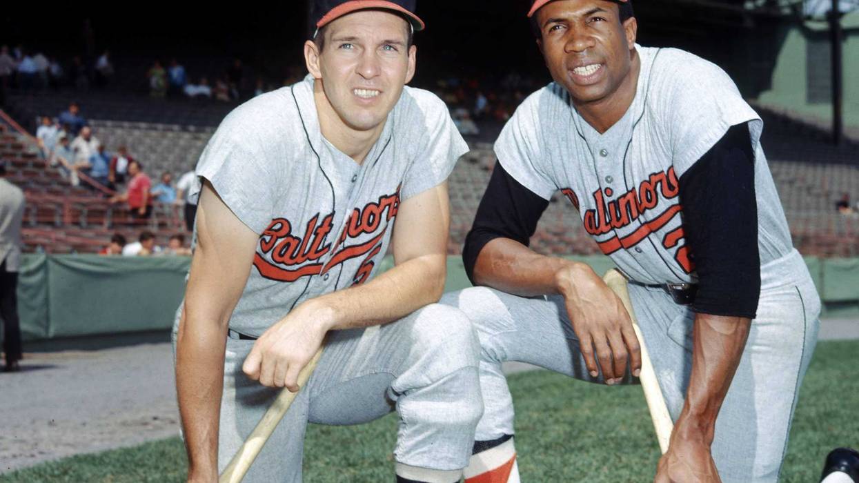 Brooks Robinson and Frank Robinson