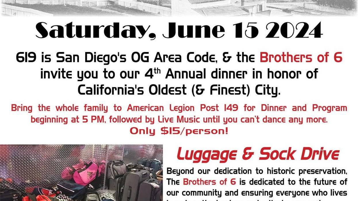 Brothers of 6 619 Dinner flyer