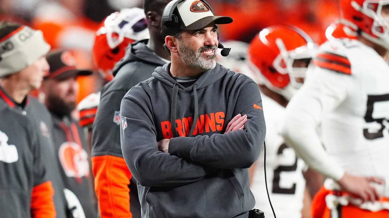 Browns head coach Kevin Stefanski during the second quarter against the Denver Broncos at Empower Field at Mile High