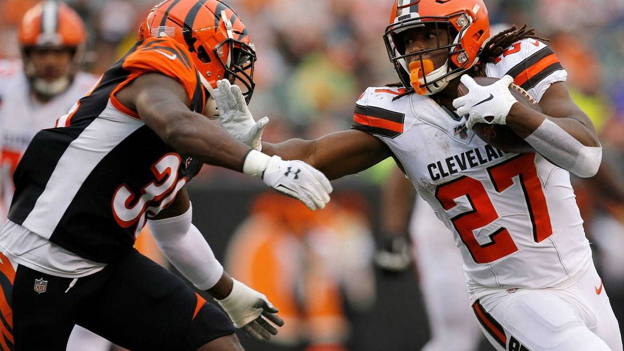 Browns running back Kareem Hunt