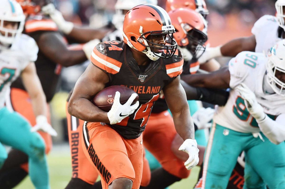 Browns running back Nick Chubb