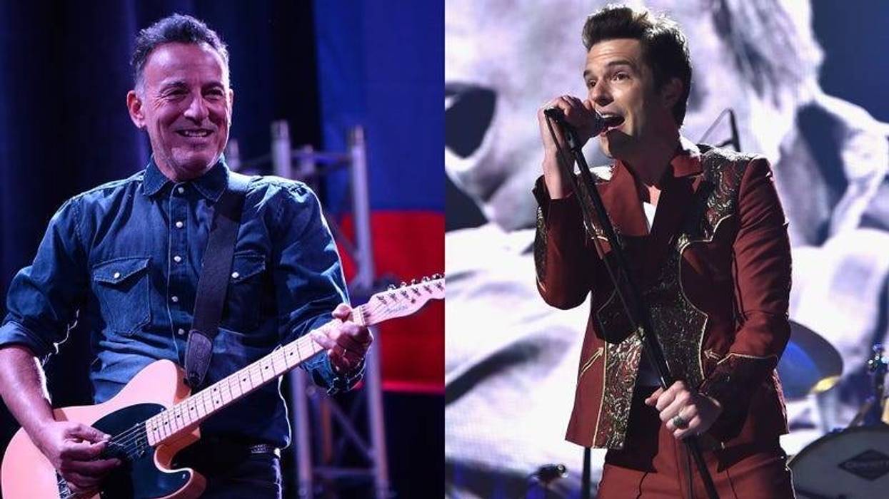 Bruce Springsteen and Brandon Flowers