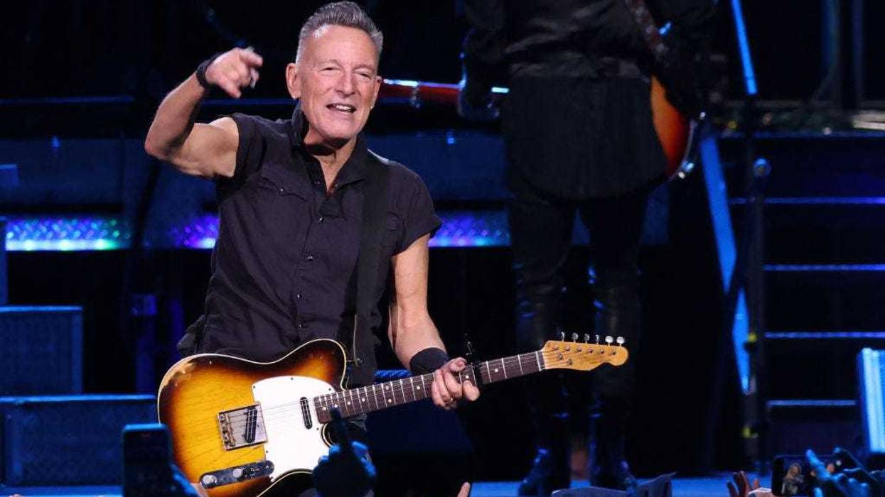 Bruce Springsteen performs at Barclays Center on April 03, 2023 in New York City.