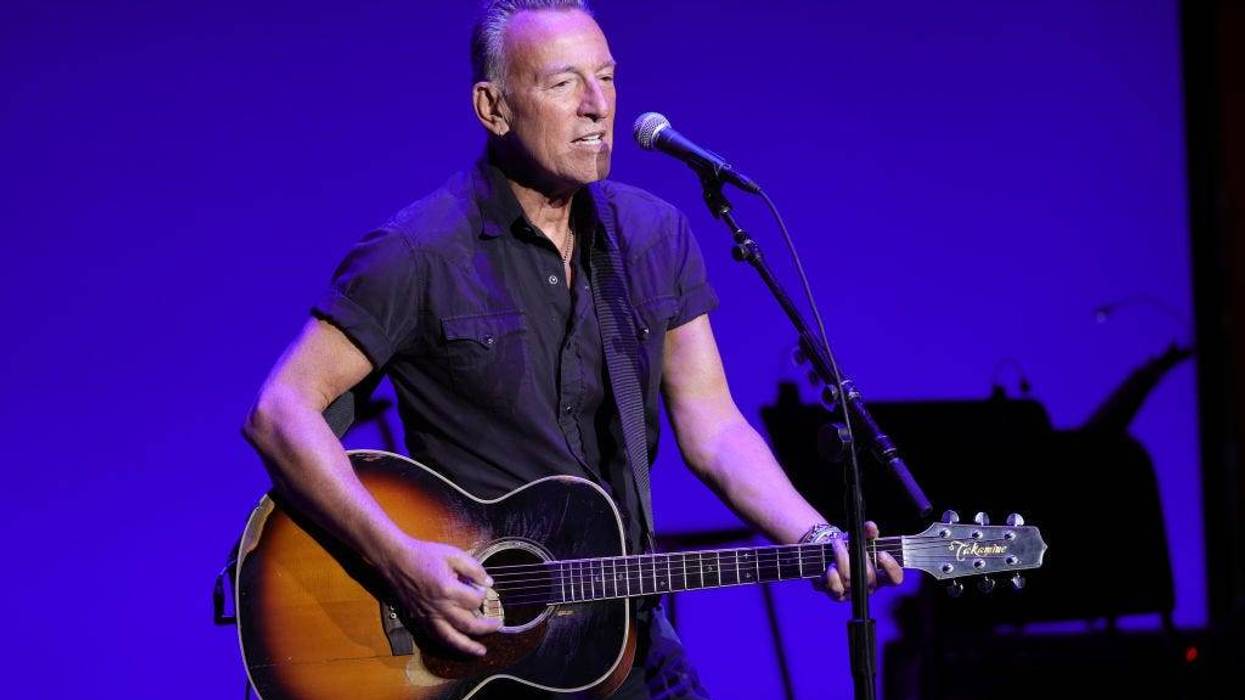 Bruce Springsteen performs onstage during the 15th Annual Stand Up For Heroes benefit at Alice Tully Hall.